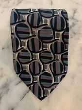 Cellini 100% Silk Geometric Abstract Tie Made In USA