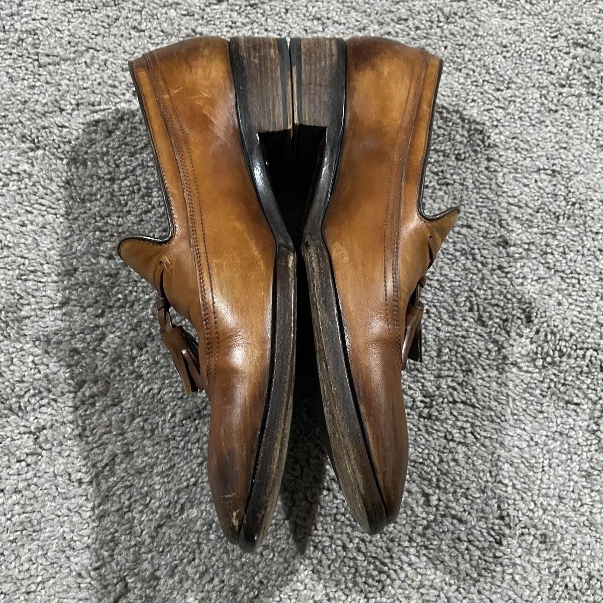 Tom Ford | Italian | Brown Leather Tassled Loafers | 10 US,‎ 9 UK, 43 EU TOM FORD Sean Croc Alligator Effect Tassel Loafers Mokassins  main image 4