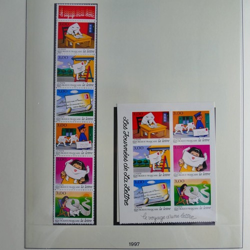 Collection timbres de France neufs 1997-2000 complet en album Lindner. - 第 3/12 張圖片