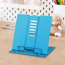 Metal Desk Book Stand Adjustable Cookbook Documents Holder for Tablet Books