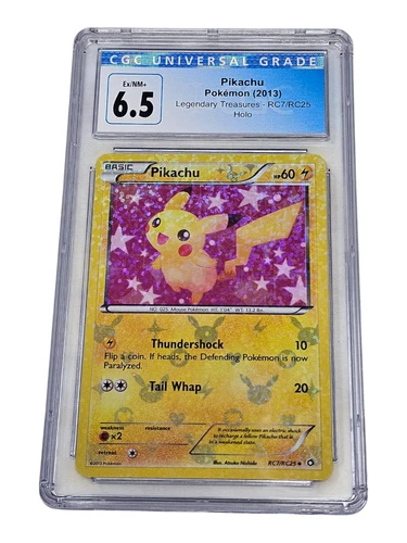 Pikachu RC7/RC25 Legendary Treasures Holo CGC 6.5 Ex/NM+ 8004