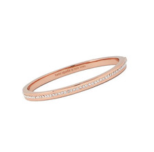 Kate Spade Ring It Up Pave Hinged Bangle O0RU2241 Rose Gold Bracelet Jewelry NEW