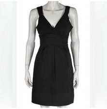 BCBGMaxAzria Black Sleeveless Mini Dress Size 8 | Little Black Dress LBD V Neck