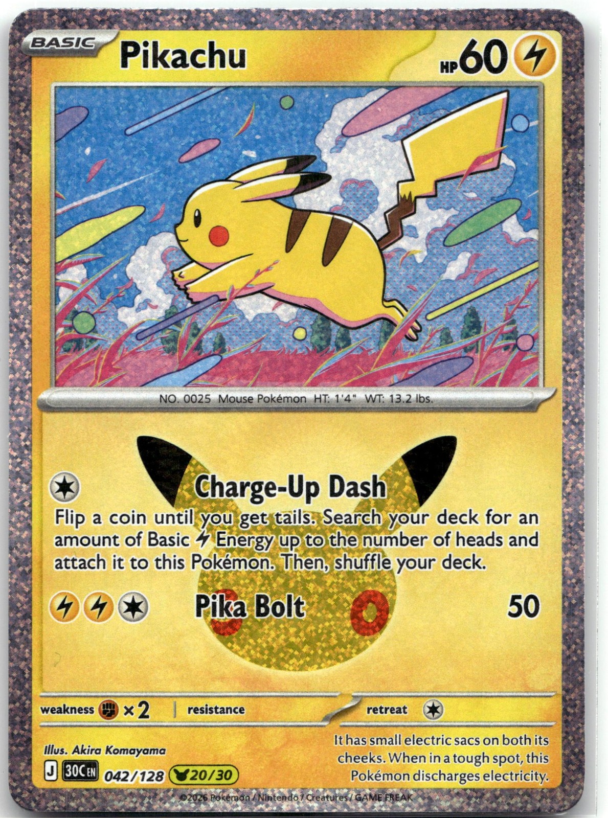 Pikachu Holofoil [30C - 042/128]