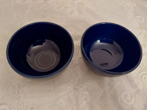 HLC Cobalt Blue Fiesta 5.5" Cereal/Soup Bowls Lot Of 2 Fiestaware Vintage