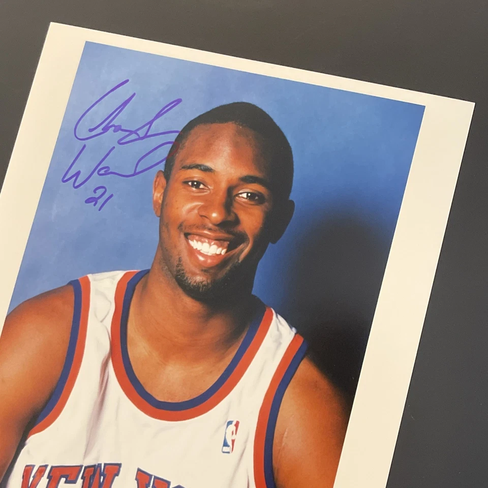 "Charlie Ward: Jugador de la NBA New York Heisman ganador: foto firmada a mano de 8 x 10""/KSK" Foto 3 de 4