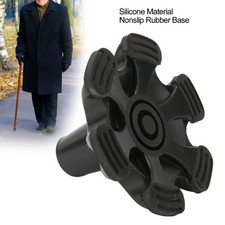 Cane Tip with 6 Support Rubber Foot for Walking Canes 3/4 Inch Shaft Self Stand-