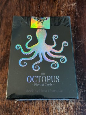 Octopus Playing Cards by Luna Charlotte Holo Edition - Brand New, SEALED