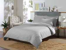 Luxurious 100 Organic Bamboo King Duvet Cover Set - Soft  Cooling Silver