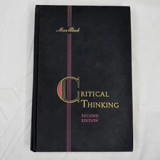 Critical Thinking by Max Black Second Edition 1953 Hardcover Logic Philosophy