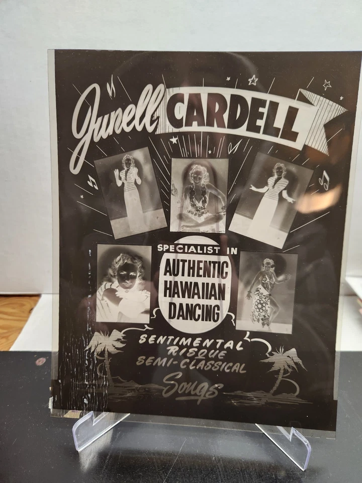 Negativo vintage de Jewell Cardell - auténtico baile hawaiano Foto 4 de 4
