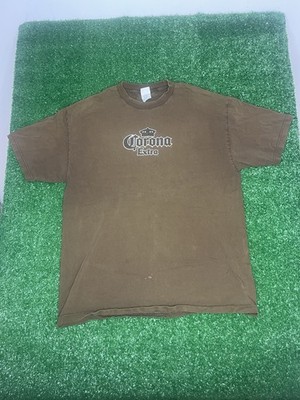 Vintage 2000's Corona Extra 'Board Meeting' Tan T-Shirt Sz XL