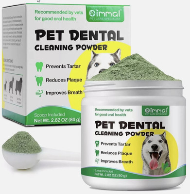 Immal Pet Dental Oral Cleaning Powder For Dogs 2.82 oz EXP 05/2027