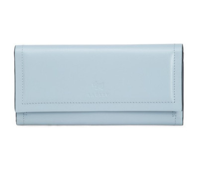RADLEY LONDON Leather Heritage Border Large Flap Over Wallet, light blue