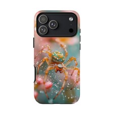 For iPhone / Galaxy / Pixel   Orb Weaver Spider Dew Phone Case