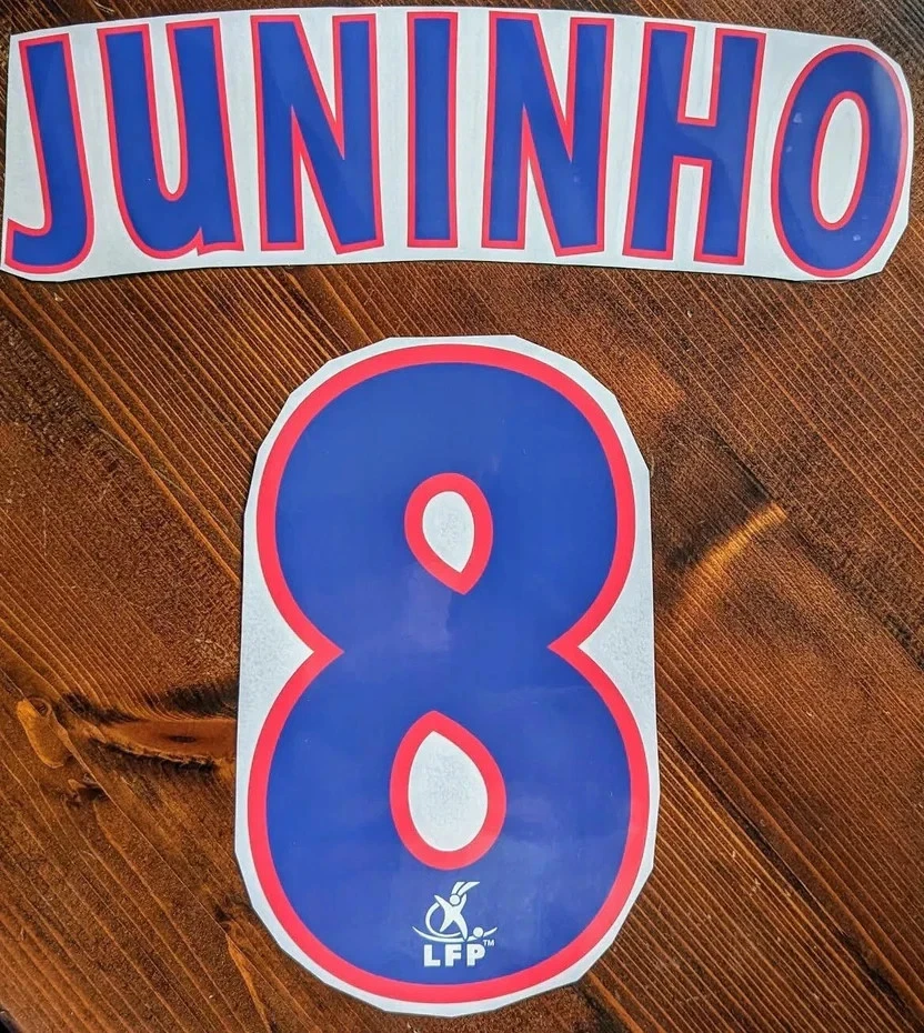 Kit / Juninho #8 Home Lyon 2002 à 2007 / Flocage / Nameset - Photo 1/4