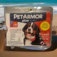 PetArmor Plus TOPICAL Flea & Tick Prevention Treatment • XL Dog 89-132 lb NIB 