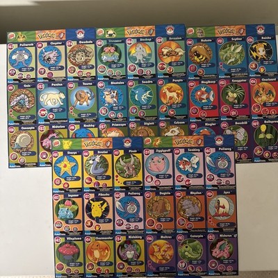 (5) Pokemon burger King pokemon cards 1999 Uncut Sheet