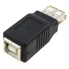 USB 2.0 Adapter/Converter A female to B female Joiner Coupler