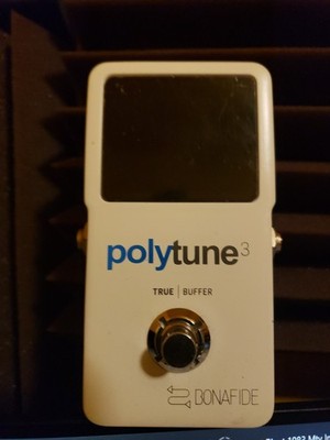 TC Electronic PolyTune 3 Polyphonic LED Guitar Tuner Pedal with Buffer