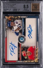 Marketplace image: 2015 BOWMAN CHROME SUPERFRACTOR #BDABT KRIS BRYANT/ MIKE TROUT BGS 8.5