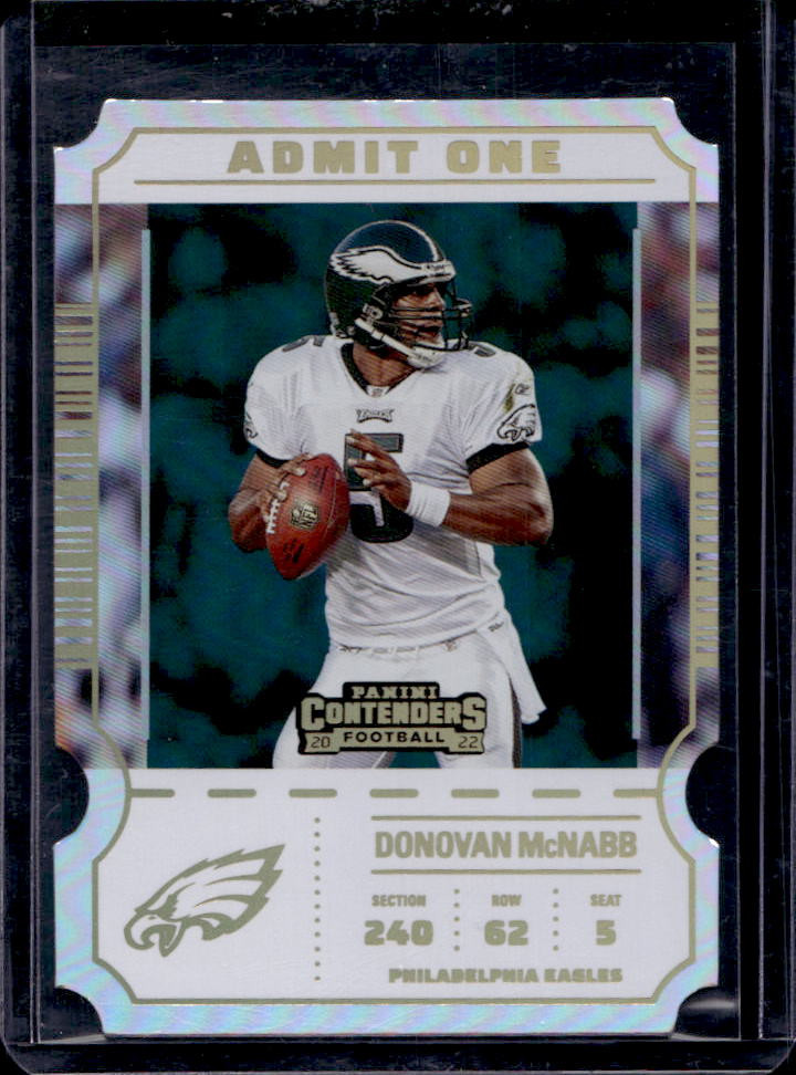 2022 Contenders Donovan McNabb Admit One #AO-DMC Eagles