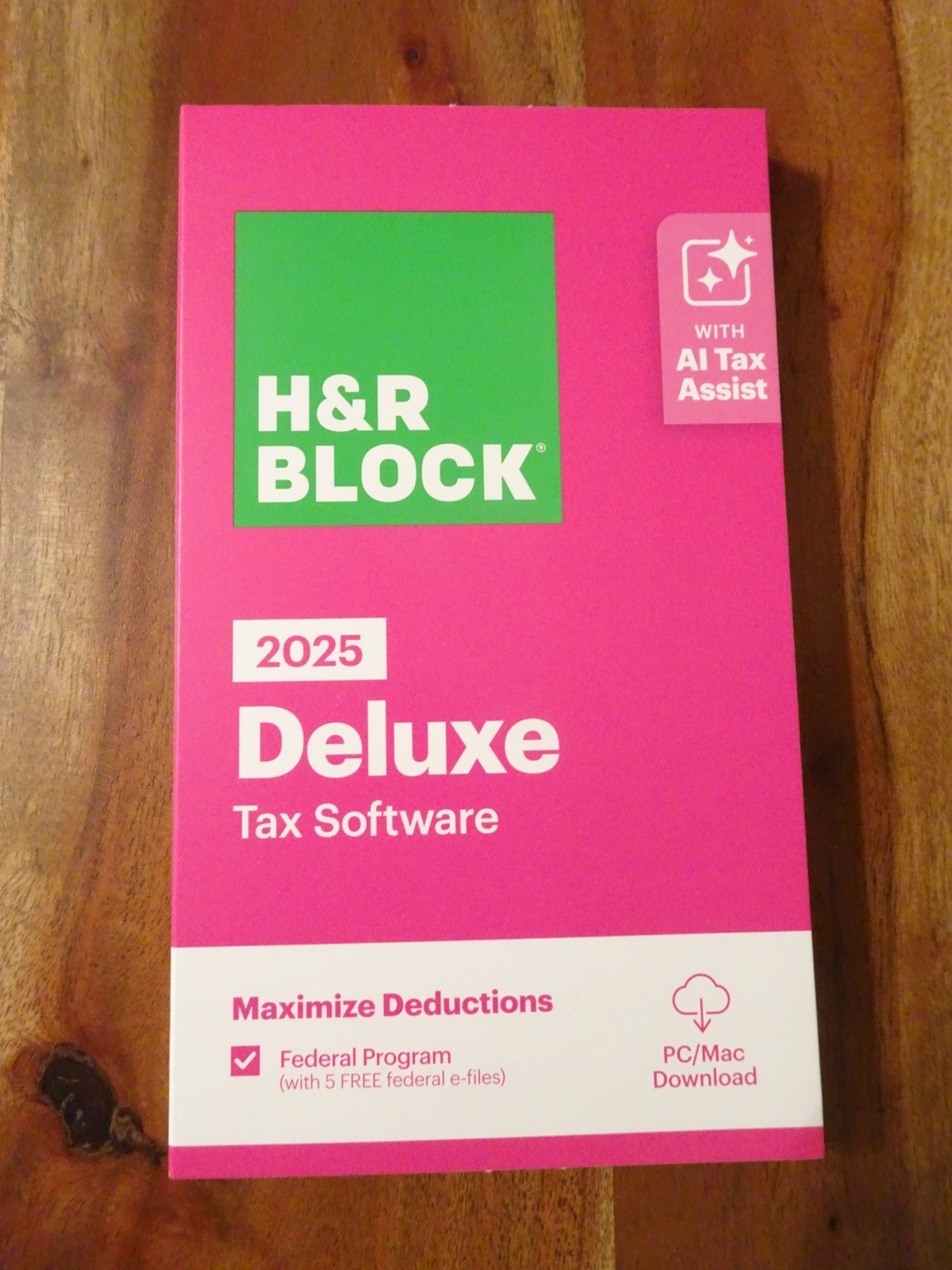H&Amp;R Block Tax Software Deluxe 2025 Pc/Mac No State Key Card Inside Read Listing
