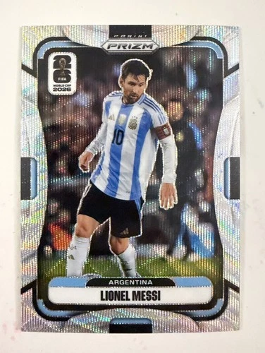Panini 2026 Prizm FIFA World Cup Lionel Messi Argentina silver wave #10 freeship