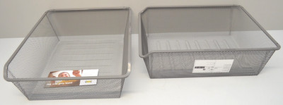 2x IKEA 602.573.04 KOMPLEMENT Netzdrahtkorb dunkelgrau Aufbewahrungskorb 50x58cm