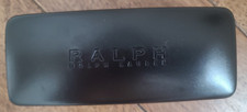 Ralph Lauren Black Clam Shell Hard Case Eyeglasses/Sunglasses Plus Lens Wipe