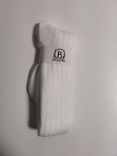 b studio -women's socks - white- Cashmere Blend - Made in USA **F7**