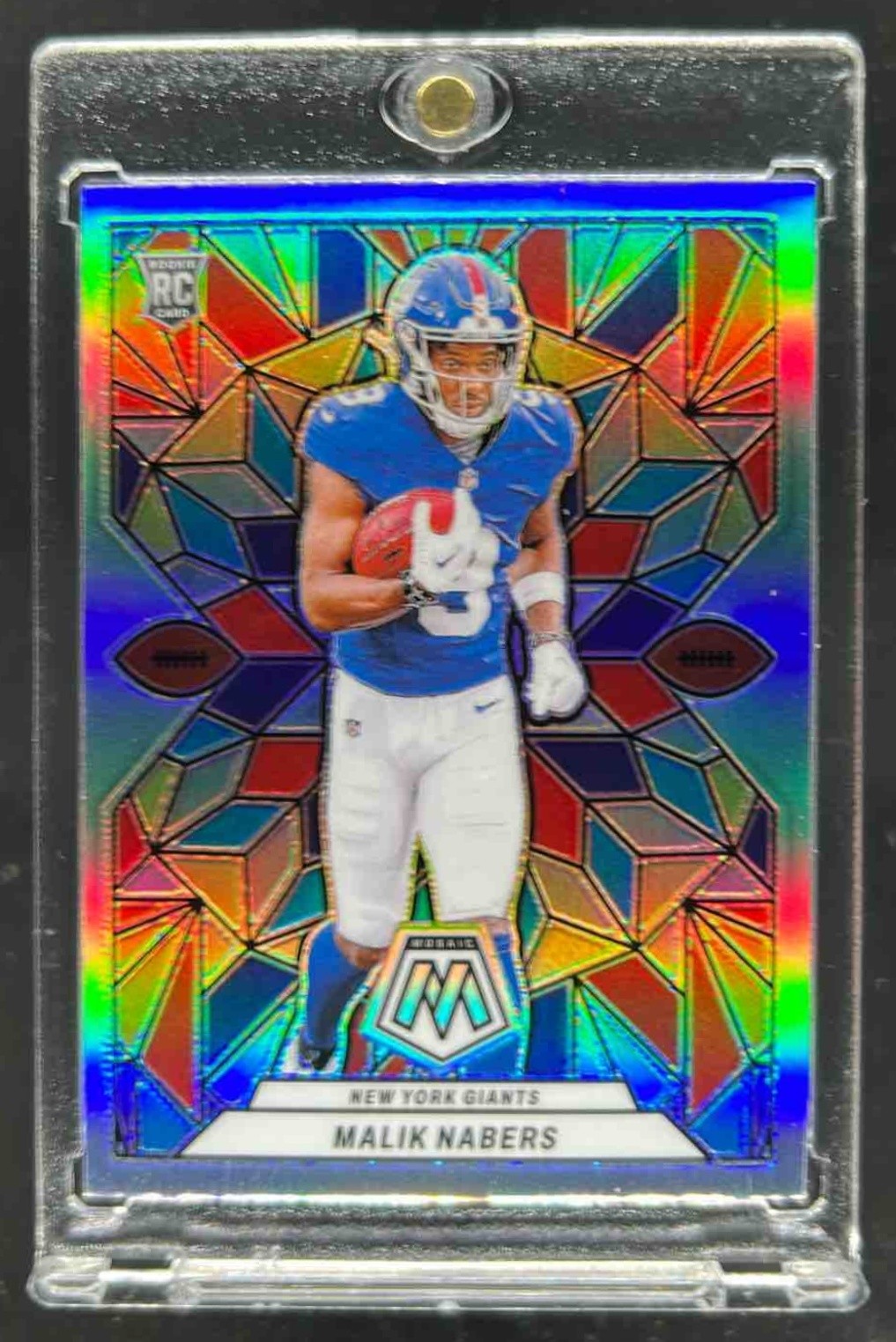 2024 Mosaic Malik Nabers Stained Glass RC Rookie #SG-21 Giants