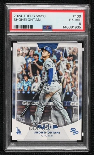 2024 Topps 50/50: Shohei Ohtani #100 PSA 6