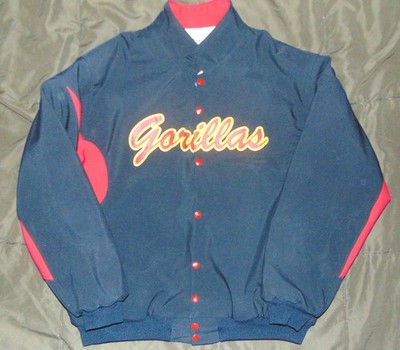 Vintage DeLong Pittsburgh State Gorillas Team Issued Baseball Jacket Size XL