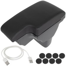 Mittelarmlehne Armlehne Für Nissan Juke 2010-2019 / Leder Schwarz KOMPLETT SET