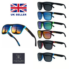 Polarized Sunglasses Men Women Retro Square Sport Driving Cycling Fishing UK