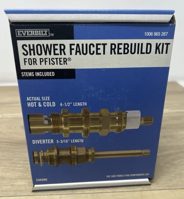 Everbilt 3-Handle Shower Valve Rebuild Kit for Pfister Tub/Shower Faucets Brass