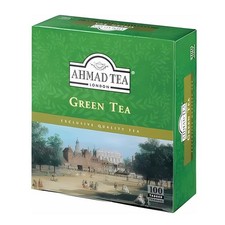 Ahmad Green Tea 100 tagged tea bags