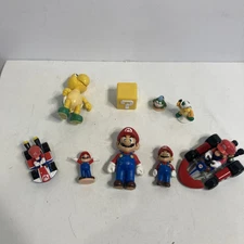 Nintendo Super Mario Lot Of 9 Items. Various Years And Brands Like Jakks