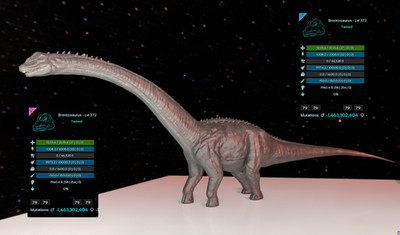 Ark Survival Ascended PVE ID79 LVL 372 BRONTOSAURUS 1960M PC XBOX PS5 BRONTO