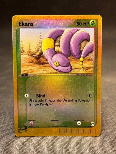Ekans [Reverse Holo] #64 (Sandstorm (2003))