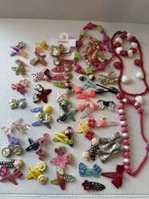 Gymboree Girls Hair Accessories Big Lot of Clips GC 74 Pieces
