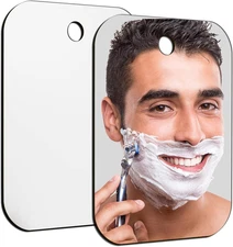 Shower Mirror Fogless for Shaving, Larger 10.7 X 8 Inches Small Mirror for Wall 