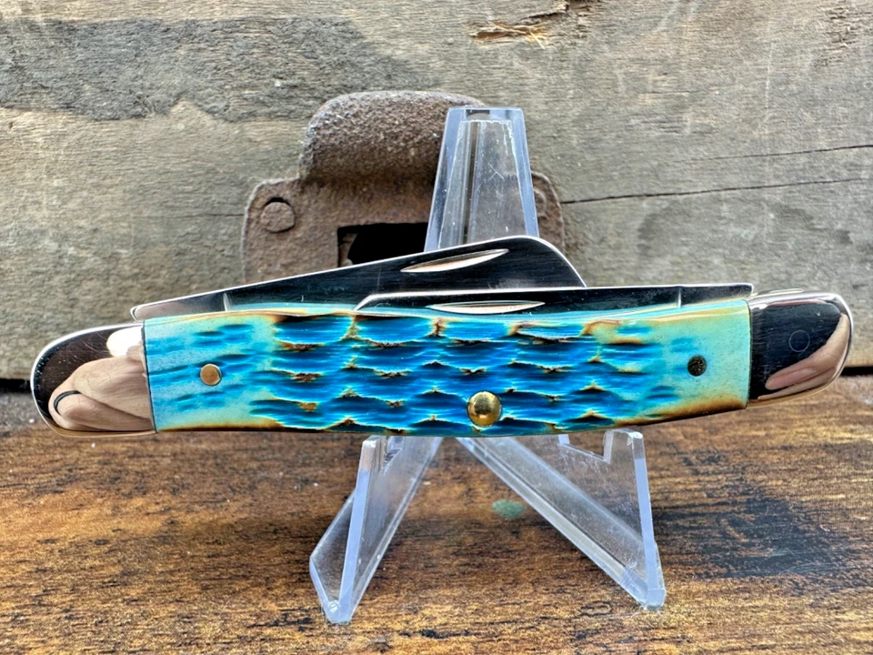 Cuchillo Case XX 6318 SEÑAL HUMO AZUL CIELO 2024 Plantilla Crandal Foto 2 de 4