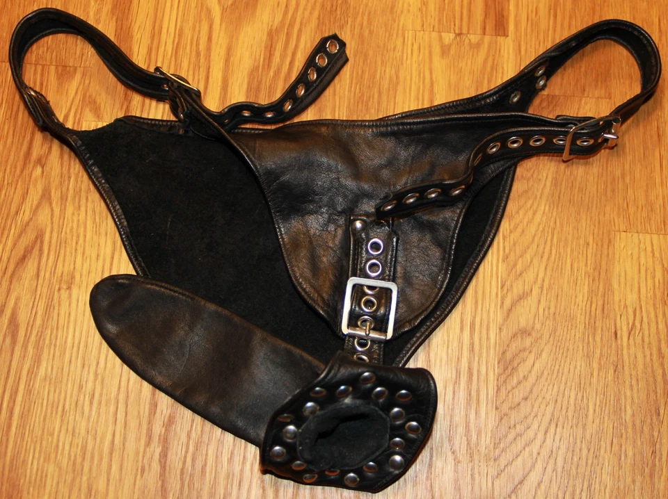 Lederdessous Lederstring  Lederslip weiches Leder Fetisch Spezialsllp Domina NEU - Bild 4 von 4