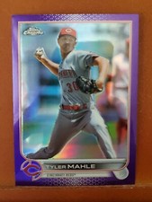 2022 Topps Chrome Update Purple Refractors #57 Tyler Mahle REDS