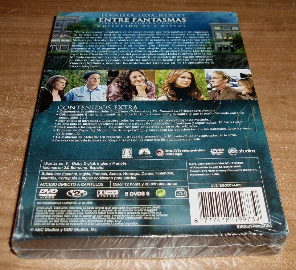 Entre Fantasmas 3ª Temporada Completa (Ghost Whisperer) Dvd Nuevo Sellado - Imagen 2 de 4