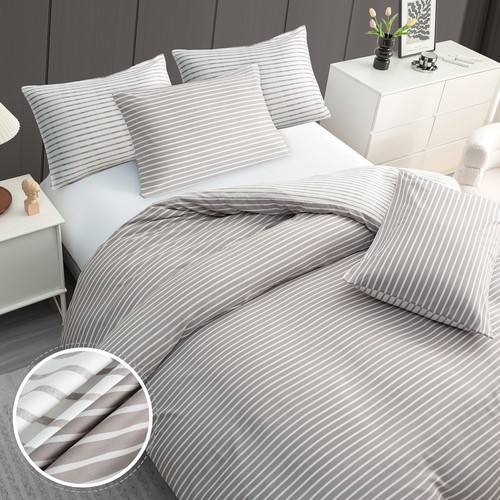 Duvet Cover Set Double Reversible Luxury Quilt Cover Set Bedding Set King Size - Picture 344 of 462