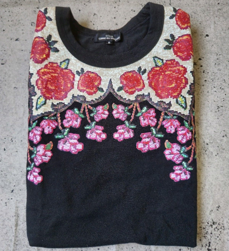 Trikot COMME des GARCONS T-Shirt Blumenmuster Print Größe S Made In Japan - Bild 21 von 24