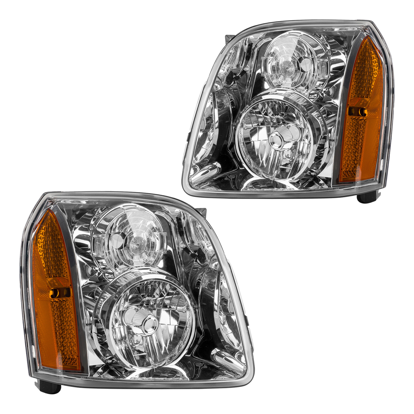 2pcs Headlights HeadLamps Assembly For GMC Yukon XL 1500 2500 2007-2014 4.8L